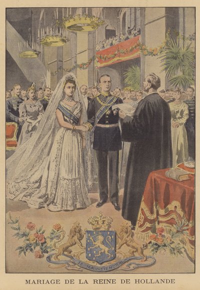 Matrimonio de la Reina de los Países Bajos de French School